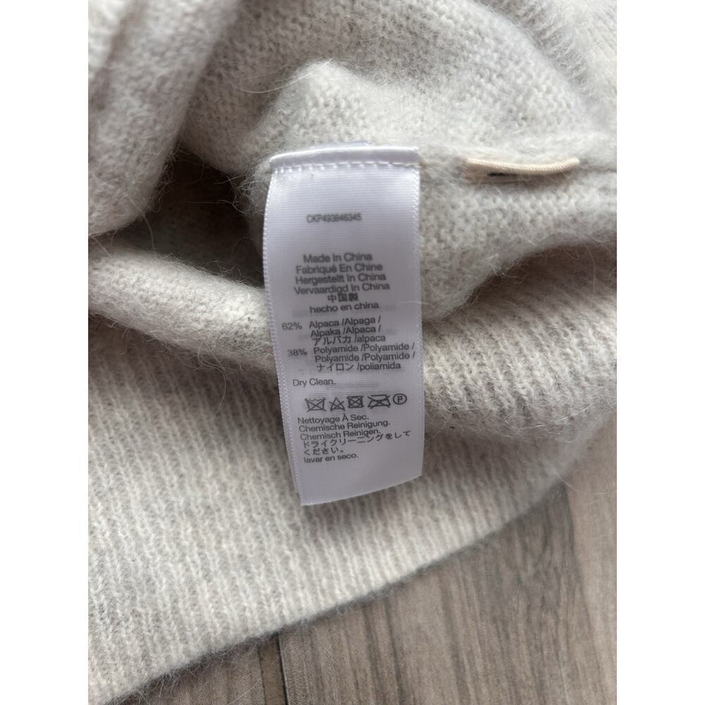 Madewell $118 Alpaca-Blend Mockneck Puff Sleeve Sweater Size S NT581 - Picture 4 of 6